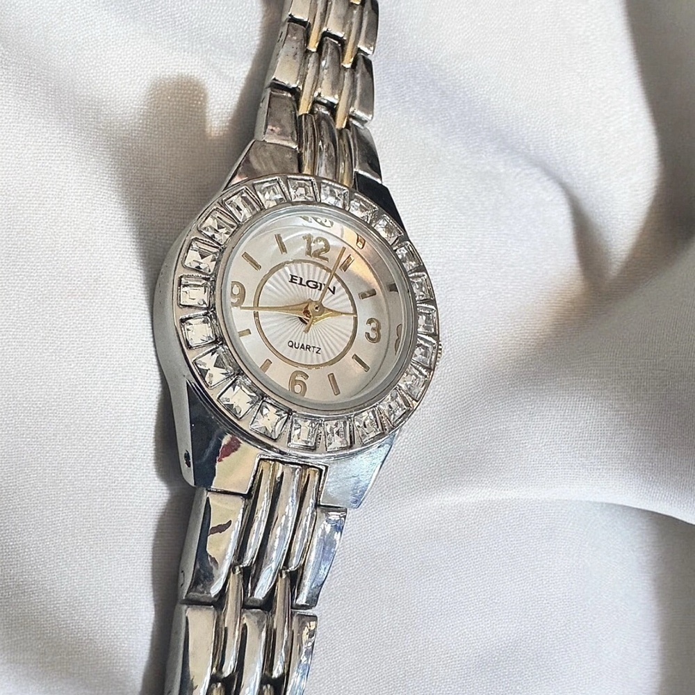 ELGIN Rhinestone Quartz Analog Watch (7.75”) - Picture 7 of 11